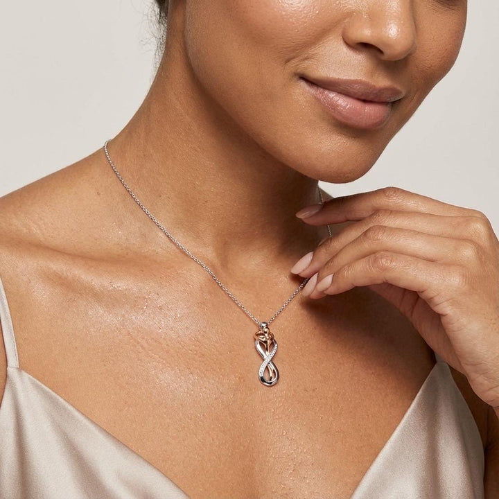 Infinity Goddess Necklace Silver Gold Pendant Woman Symbol Jewelry Gift For Her