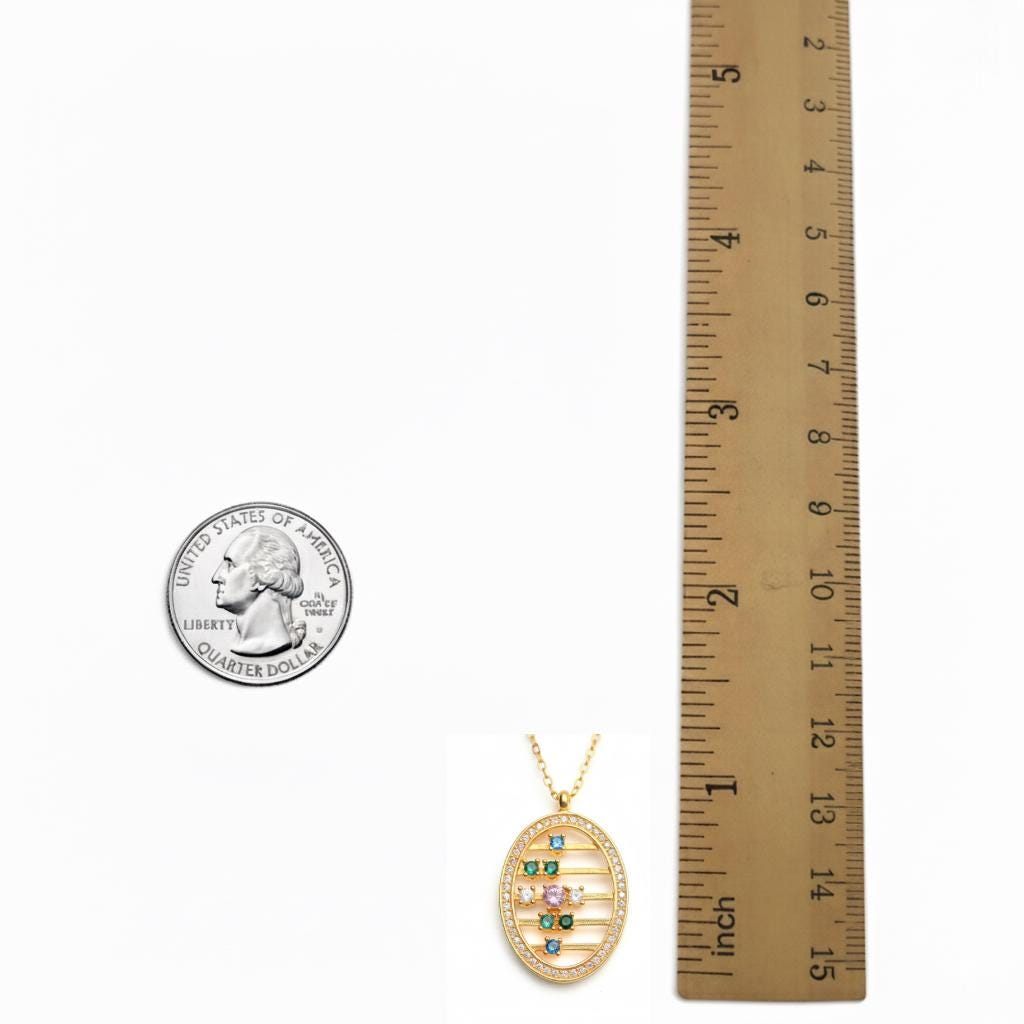 Moving Abacus Necklace with Colorful Gemstones, Fidget Pendant Jewelry, Sliding Stone Spinner Necklace, Sterling Silver Unique Gift for Her