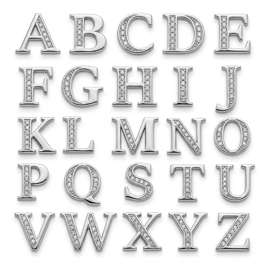 Custom Initial Teddy Bear Necklace - Choose Your Letter - Personalized Silver Bear Pendant - Monogram Animal Jewelry - Gift for Her & Kids