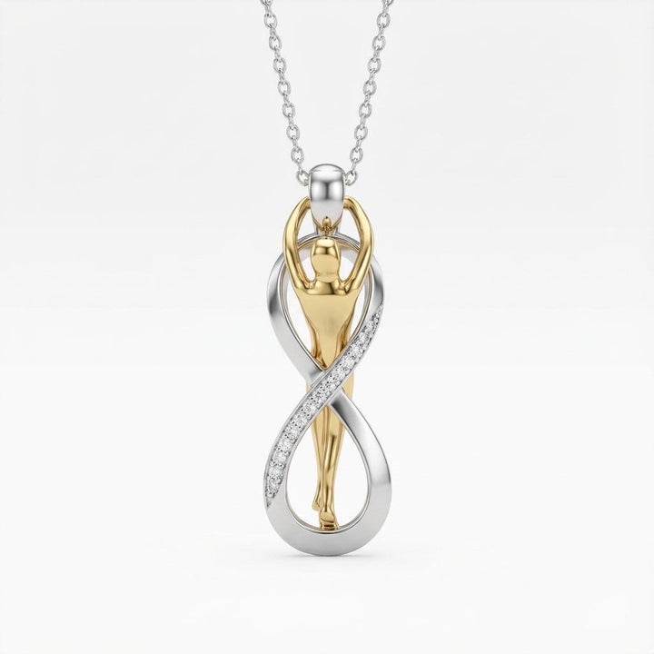 Infinity Goddess Necklace Silver Gold Pendant Woman Symbol Jewelry Gift For Her