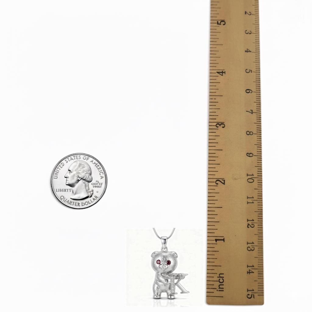 Personalized Gold Cat Initial Necklace - Custom Sparkling Letter Pendant - 925 Sterling Silver Animal Jewelry - Gift for Cat Lovers